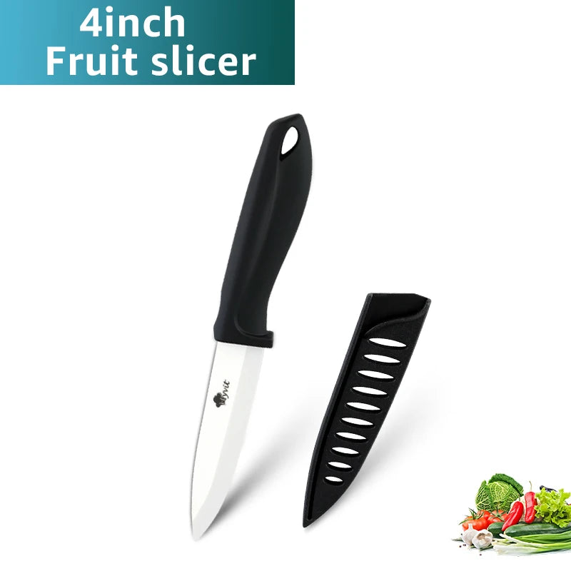 Ceramic Knife 3 4 5 6inch Chef Utility Slicer Serrated Bread Knife Paring Kitchen Ceramic Knives Set Zirconia Blade Cooking Tool
