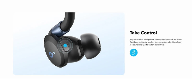 Soundcore by Anker Sport X20 True-Wireless Workout Earbuds Ear Hooks Earphone Bluetooth Wireless Bluetooth Headphones