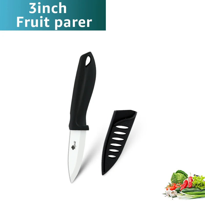 Ceramic Knife 3 4 5 6inch Chef Utility Slicer Serrated Bread Knife Paring Kitchen Ceramic Knives Set Zirconia Blade Cooking Tool